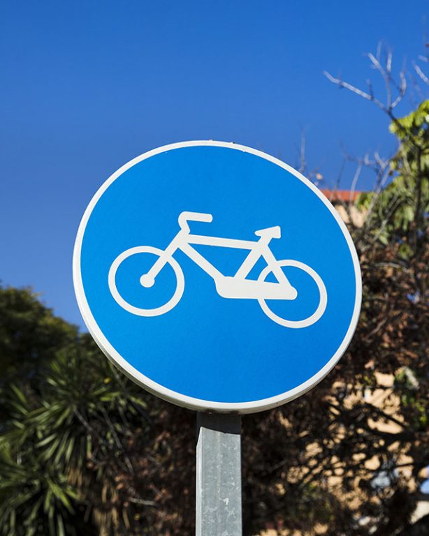 Panneau de signalisation vélo